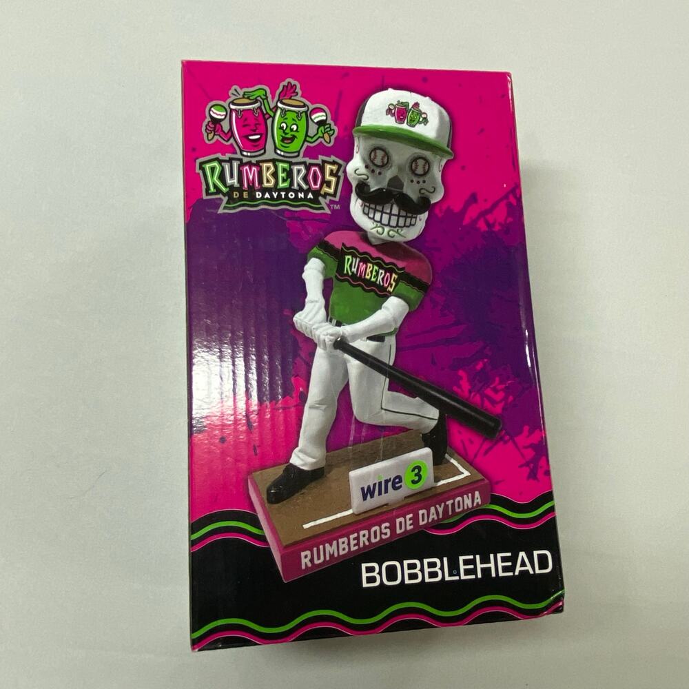 Sugar Skull Rumberos Daytona Tortugas Bobblehead • MiLB • New in Box